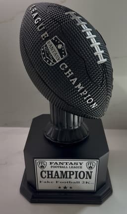 Fake Football league championship trophy